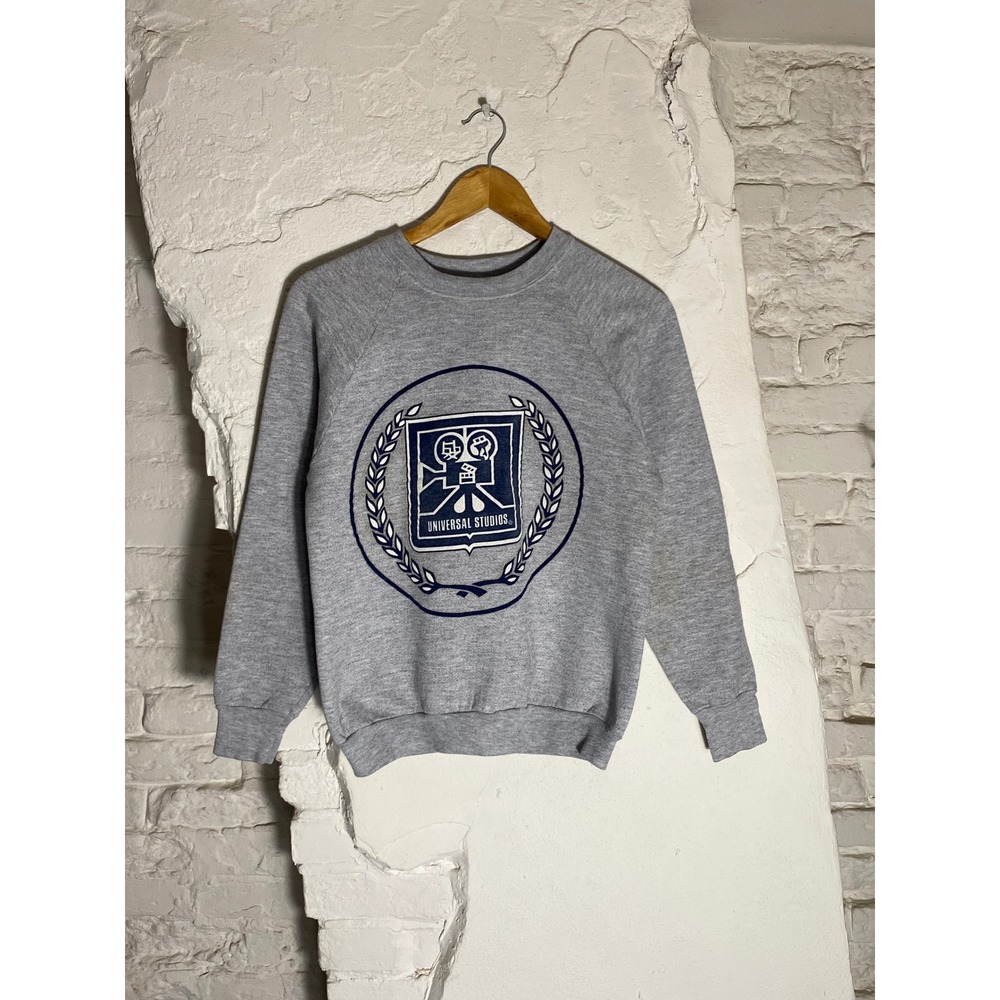 Vintage‎ 80s Universal Studios Sweatshirt Crewneck Grey Graphic Pullover Small
